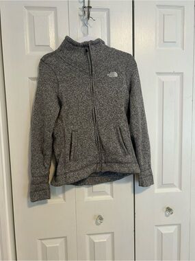 The North Face Women’s Gray Full-Zip Heathered Fleece Jacket